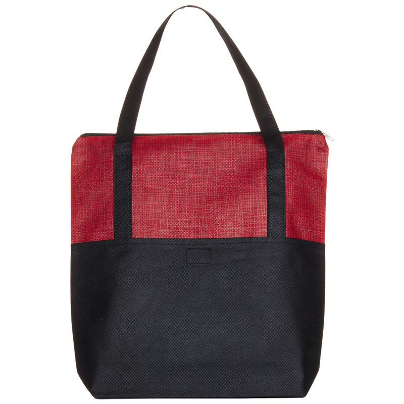 Crosshatch Tote Bag with Pocket image5